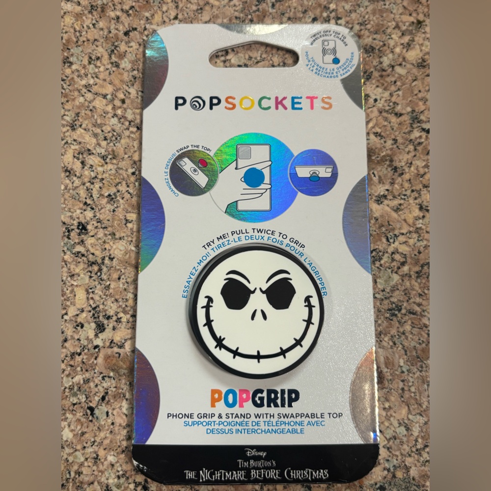 Disney Jack Skellington Phone Pop Socket NEW